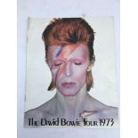 A David Bowie tour program from 1973.