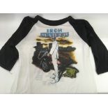 A very rare and collectable Iron Maiden baseball t