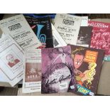 A collection of various concert programs circa 195