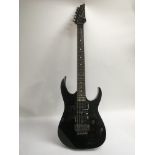 A 2001 Ibanez RG470BK electric guitar made in Japa