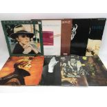 Nine David Bowie LPs and 12inch singles including