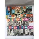 A large collection of Elvis Presley Monthly books