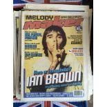 A massive collection in 16 boxes containing various issues of the NME and Melody Maker from the