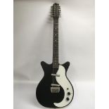 A 2010 Danelectro 12 string electric guitar with a