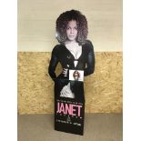 A signed Janet Jackson standee promoting the 1998