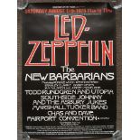 An original Led Zeppelin concert poster for their