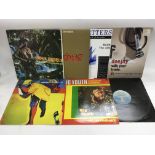 Seven reggae LPs including three by Bob Marley, Le