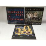 Three Die Haut LPs, signed by various members and