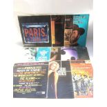 A collection of movie soundtrack LPs comprising 'P