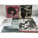 Two signed Lydia Lunch 12inch records to include a