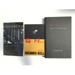 Three books signed by Richard Hell to comprise God