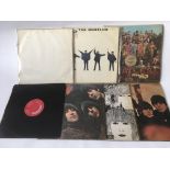 Six Beatles LPs including a numbered 'White Album'