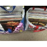 Two bags containing a collection of LPs by various