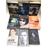 A collection of music related books to include boo