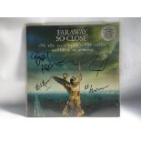 A multiple signed soundtrack LP for the movie 'Far