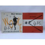 Two signed Billy Bragg 12inch singles.