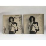 Two signed copies of Patti Smith's 'Horses' LP, ea