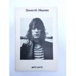 A signed copy of Seventh Heaven by Patti Smith, be