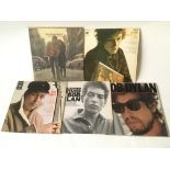 Four Bob Dylan LPs comprising 'Freewheelin', 'Time