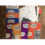 A collection of Jazz Monthly magazines from the 19