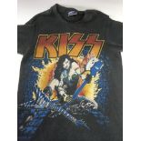 An original 1984 Kiss World tour t-shirt, size sma