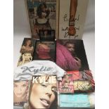 A collection of Kylie Minogue items including sign