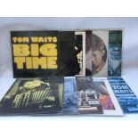 A collection of Tom Waits soundtrack LPs and 12inc