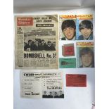 A collection of Beatles related items including a