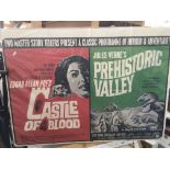 An unframed double bill cinema poster for 'Castle