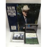 A signed Ralph Stanley 4CD box set plus two signed Ralph Stanley CDs and a CD signed by Jim