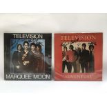Two fully signed Television LPs comprising 'Marque