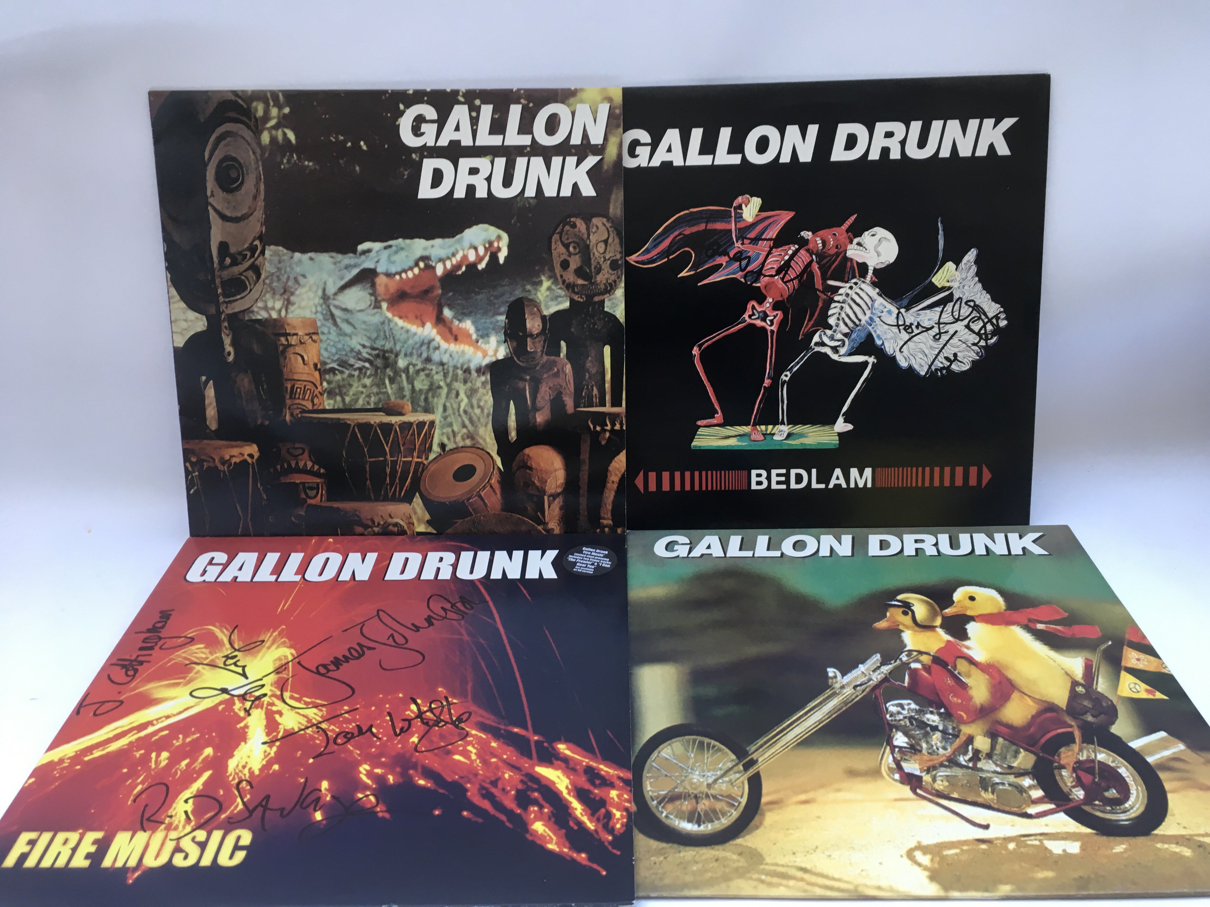 Four Gallon Drunk records comprising a signed 'Fir