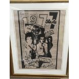 A framed and glazed retrospective poster of The Cl