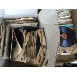 Five boxes of 78s.
