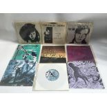 Nine Lydia Lunch 7inch singles, mostly signed, to