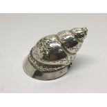 An Early 20th Century Silver box in the form of a