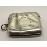 A Victorian silver Vesta Case Chester 1898 date le