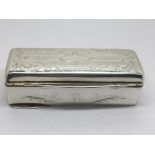 A Quality Continental Silver and parcel gilt box o