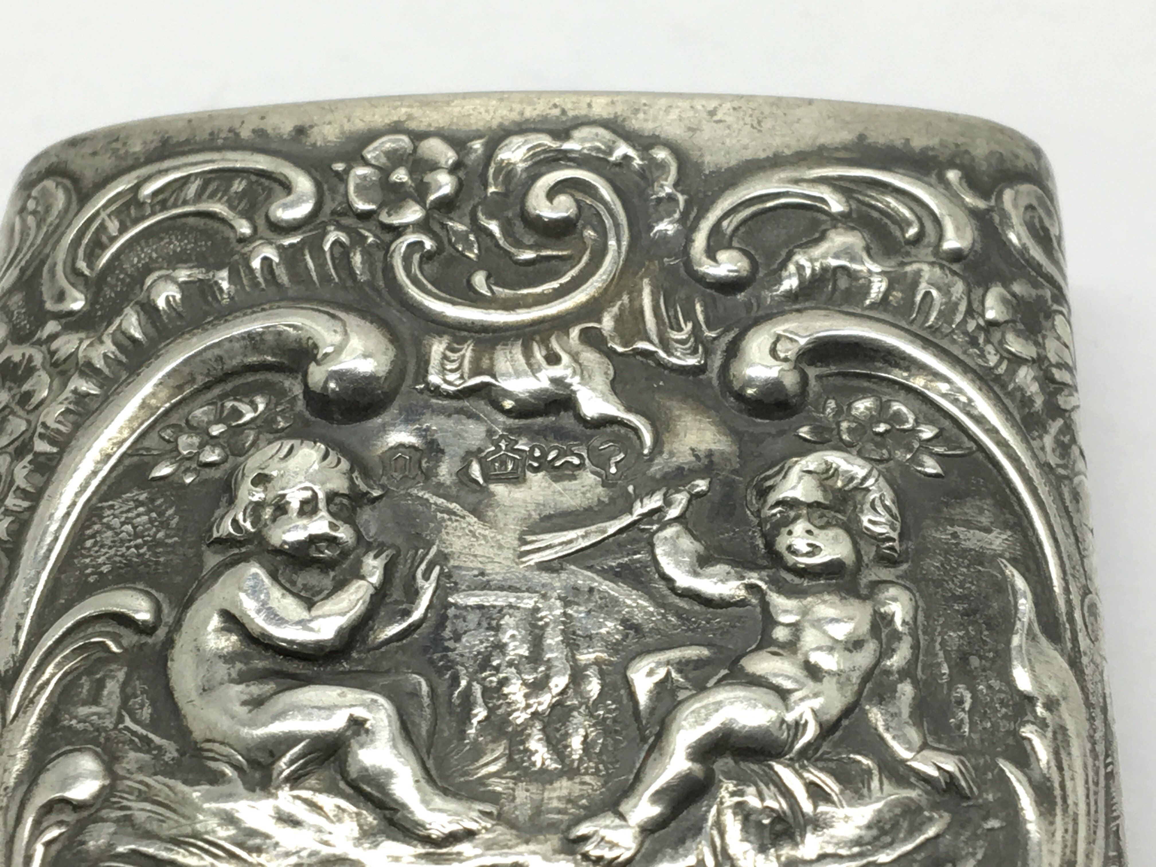 An unusual Silver and metal Vesta Case with slidin - Bild 2 aus 3