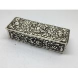 A late 19th Century Continental Silver box repouss