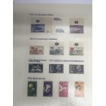 An interesting stamp album containing Jewish stamps from the 1950s onwards with good presentation,