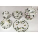 A small group of Portmeirion 'Botanic Garden' pattern china including a large tureen and ladle and