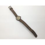 A silver and gilt metal face watch wristwatch