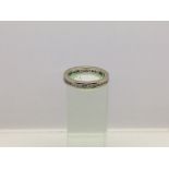 A 14ct white gold diamond eternity ring, appeox .75ct and approx 4.09g.