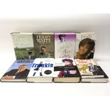 Nine signed books to include autographs from former Prime Minister Sir John Major, Joan Collins,