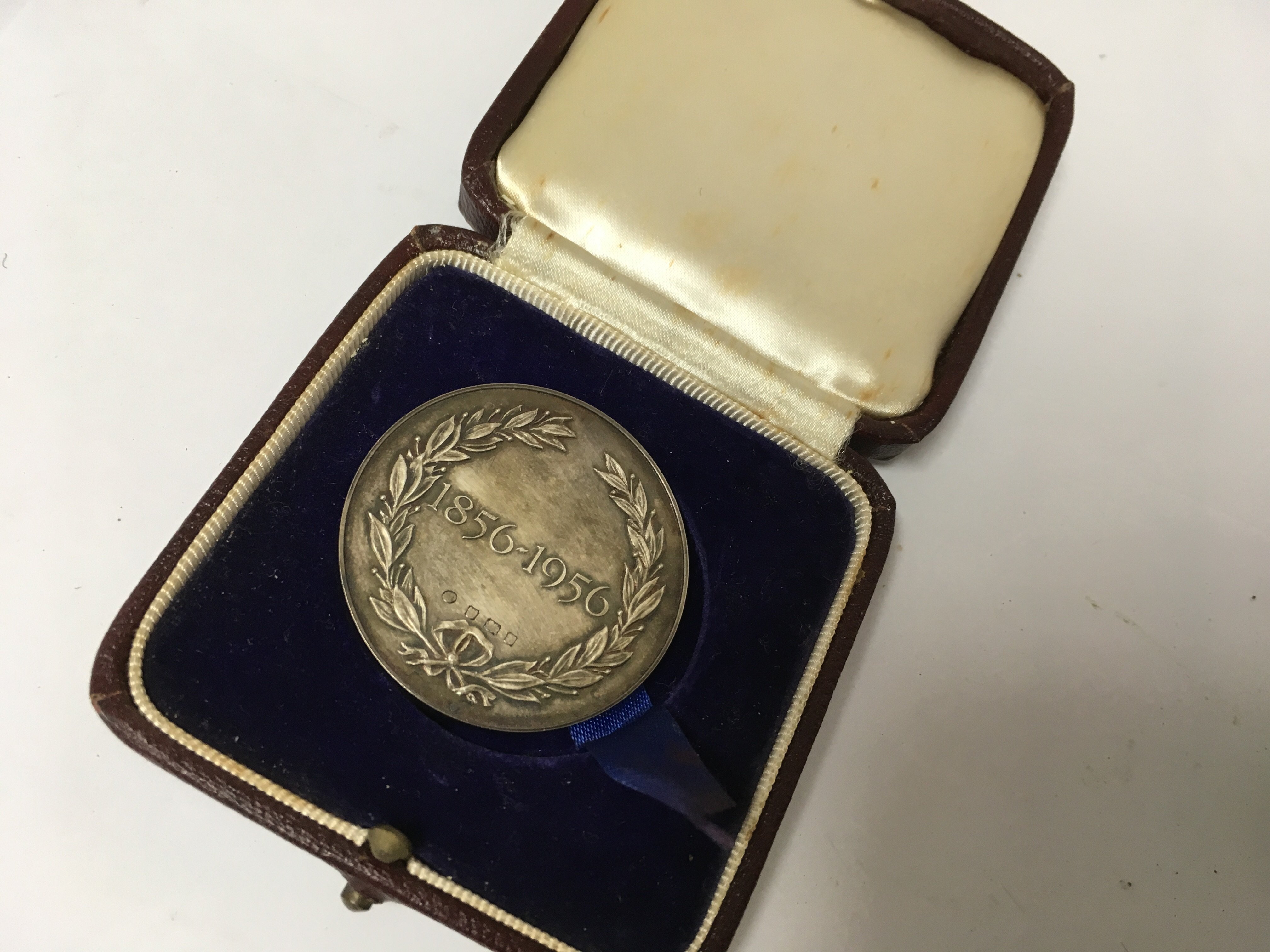 A Silver British Indian steam navigation medallion in original case and a small collection of - Image 2 of 3