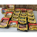 Corgi toys boxed diecast vehicles including Buses, vans , lorry, etc