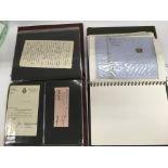 Two albums containing gold miscellaneous correspondence letters, some with penny red stamps - NO
