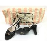 A vintage pair of unworn Rayne leather sandals.Approx size 3