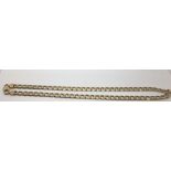 A gent's 9ct gold link chain necklace.Approx 25cm, 42g